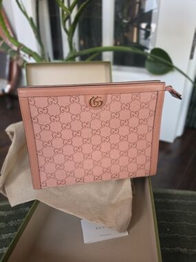 Gucci Pink GG Pouch